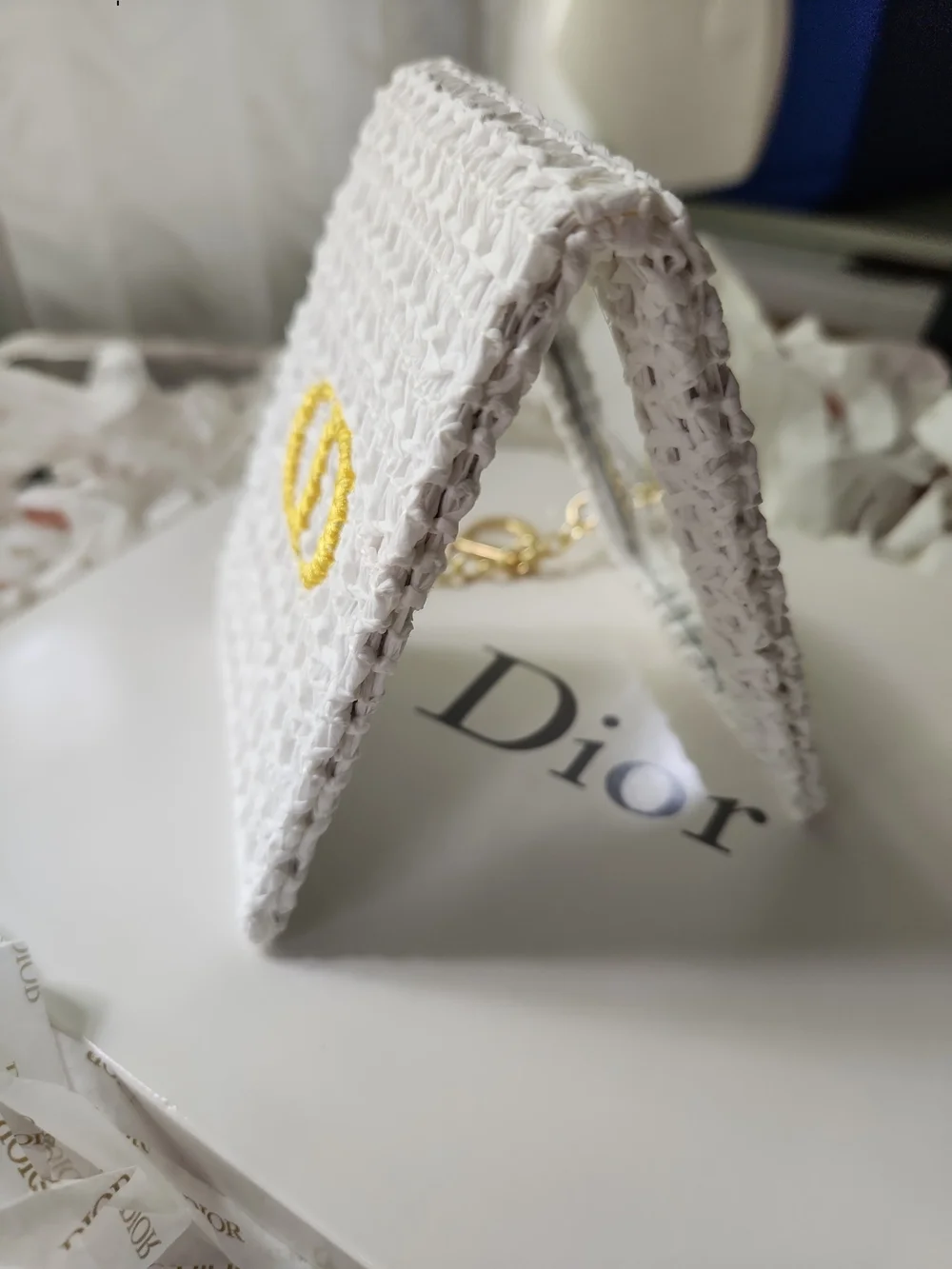 LIMITED EDITION Dior Raffia Makeup Mirror